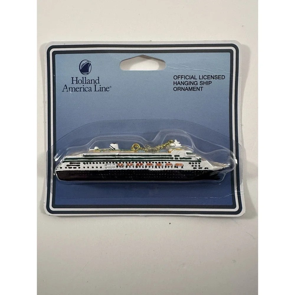 Holland America ms Eurodam Cruise Ship Christmas Ornament Figurine